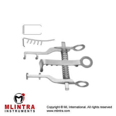 Vickers Low-Profile Retractor Complete 2 x 2 Blunt Prongs - With Central Blade Ref:- RT-861-01 Stainless Steel, 7.5 cm - 3" Blade Size